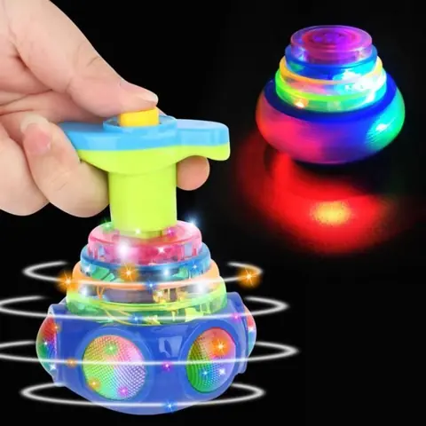 Jouet Lumineux - UFO - UFO-Toupie - 2pcs - Piggy LED - Musique