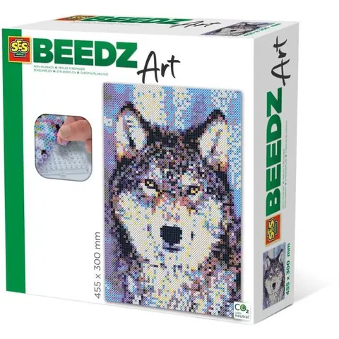 Jouet créatif - SES CREATIVE - Loup Perles à Repasser - Couleurs vives - A partir de 8 ans