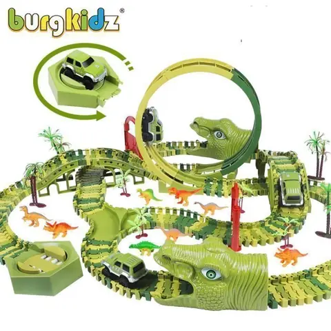 Circuit Voiture Enfant Dinosaure Jouet Enfant 3 Ans-Circuit Voiture Electrique Jeu Cars Jouet 3 4 5 6 9+Ans Garçon Fille