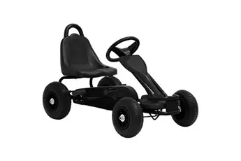 Kart à Pédales avec Pneus Voiturette Enfant Garçon Véhicule Jouet