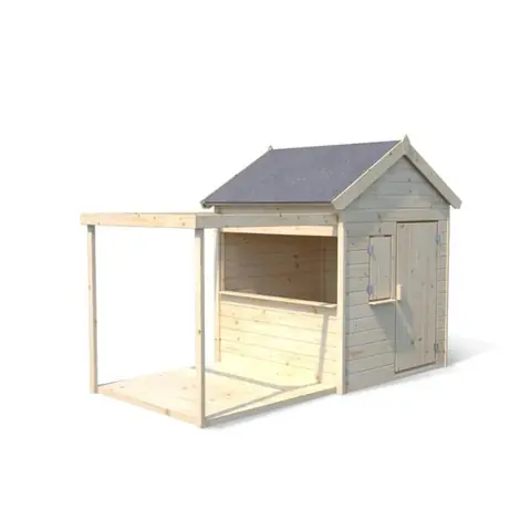 Maisonnette Epicerie - JARDIPOLYS - Bois naturel - Pour enfants de 3 ans et plus - Extérieur