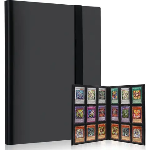 Classeur pour cartes à collectionner Porte cartes rangements pour 360 cartes Compatible avec pokemon cartes (Noir)