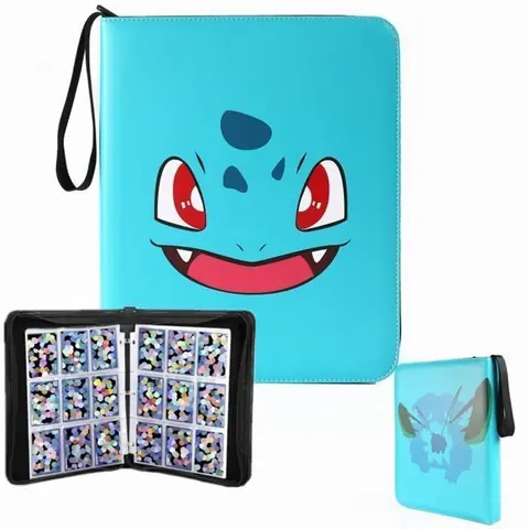 Cartes à collectionner Cahier Range Classeur Carte 720 Cartes Livre Porte Grande Carte Compatible pour Trading Card bleu