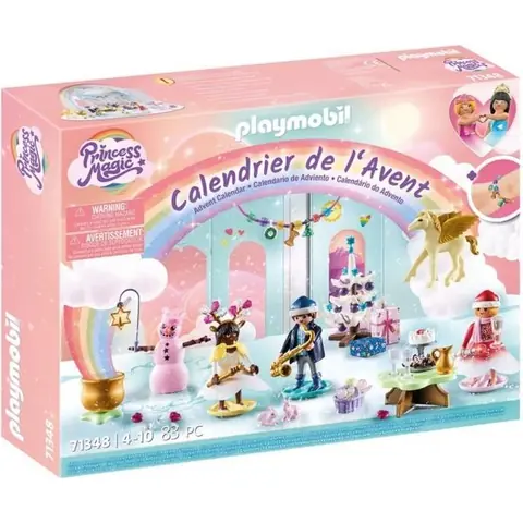 Calendrier de lAvent PLAYMOBIL - Arc-en-ciel - La magie de Noël - 24 cases à ouvrir
