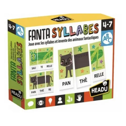 Jeu de lecture ABC - Fanta Syllables - Enfant 6 ans - Vert Jaune - Intérieur