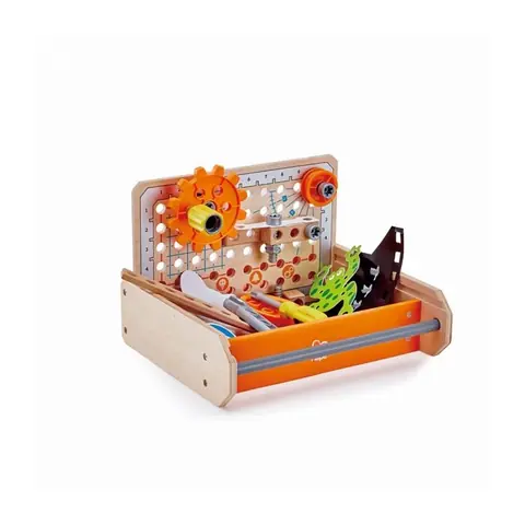 Boite à Outils - HAPE - E3029 - 6 Expériences Scientifiques - 4 ans et plus - Bois Orange