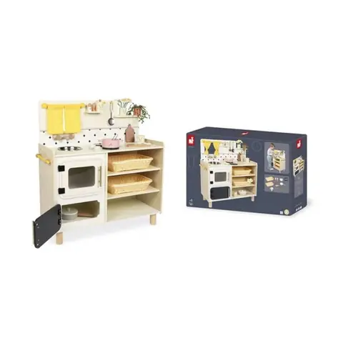 Jouet - JANOD - J06642 - Grande Cuisine Équipée - Blanc - À partir de 3 ans - Mixte