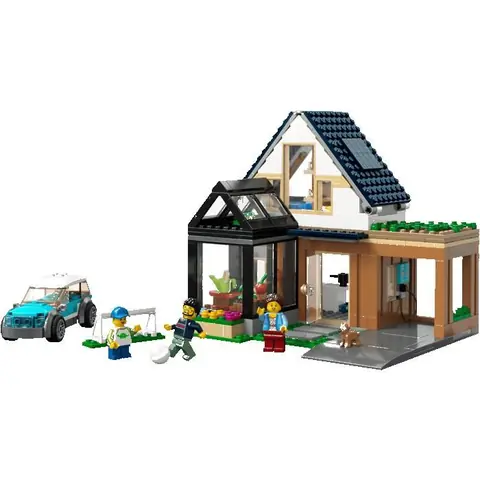 LEGO city 60398 La maison familiale et la voiture électrique Cadeaux Jouets Objets de collection 6+