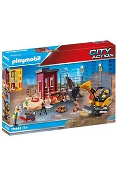 PLAYMOBIL - 70443 - Mini-pelleteuse et chantier