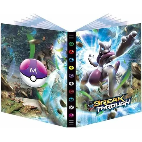 Cahier Range Cartes Portfolio - Pokémon - 24 Feuilles - 432 Cartes - Plastique Noir