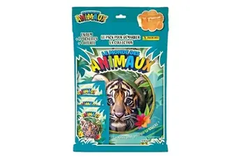 Cartes à collectionner Le Monde des Animaux Album et 2 pochettes avec 1 offerte
