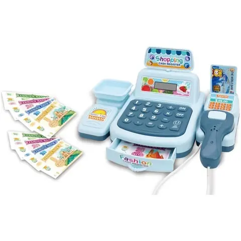 Jeu de caisse enregistreuse - Caisse Enregistreuse Jouet - Lumières et Sons - Pour enfants de 3 à 8 ans