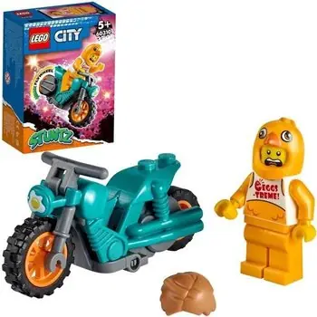 LEGO® 60310 City Stuntz La Moto De Cascade Du Poulet À Rétrofriction Avec Minifigure Cascadeur, Jouet Pour Enfants Dès 5 Ans