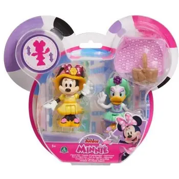 Minnie, 2 figurines articulées 7,5 cm avec accessoires, Thème Tea Party, Jouet pour enfants dès 3 ans, MCN174