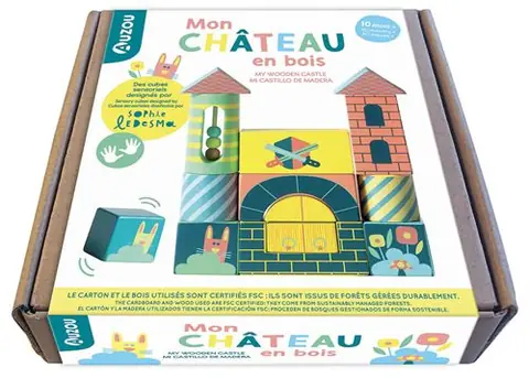 Jeu d'éveil Auzou Mon château en bois