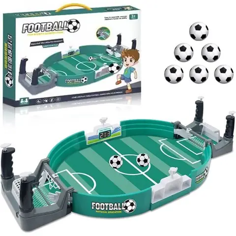 Mini baby-foot interactif avec 6 ballons de football - Jeu de table - Jouet de bureau - Kit de football - Pour enfants et adultes