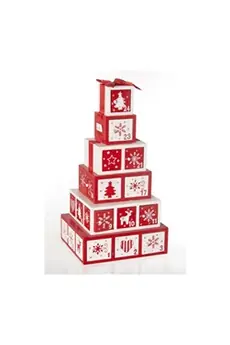 Calendrier de l'avent en bois - Décoration de Noël cadeaux