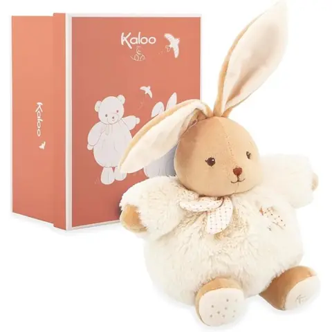 Peluche - Kaloo - Lapin Patapouf - 17 cm - Ultra doux - Beige - Mixte