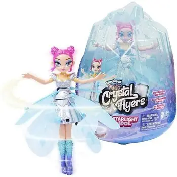 HATCHIMALS - FÉE VOLANTE PIXIES CRYSTAL FLYERS STARLIGHT IDOL - 6061661 - Fée Volante Magique A Diriger Avec La Main Effets lumineux