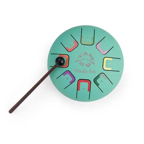 Instrument de musiques Moulin Roty Petit tambour languettes Dans la jungle