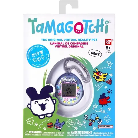 Tamagotchi - BANDAI - Tamagotchi original - Tama Sleeping - Animal électronique virtuel avec écran couleur 3 boutons et jeux