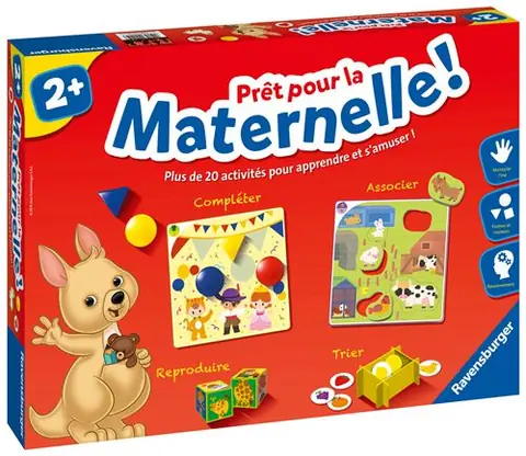 Prêt pour la maternelle !  - Coffret complet éducatif - 20 activités - Préparation Programme Maternelle - Ravensburger - Dès 2 ans