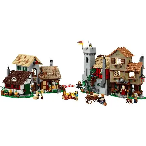 LEGO Icons 10332 La place de la ville médiévale Cadeaux Jouets Objets de collection 18+