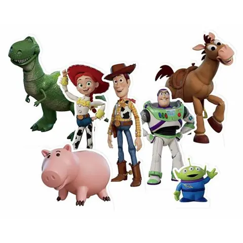 STAR CUTOUTS Figurines en carton de tableToy Story anniversaire Disney Haut 28 CM