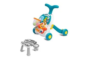 TOYZ SPARK Chariot de marche d'activités 3 en 1 table multifonctions interactive Turquoise