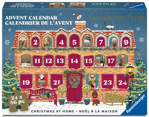 Puzzles 24 x 56 pièces Ravensburger Calendrier de l’Avent Noël à la maison