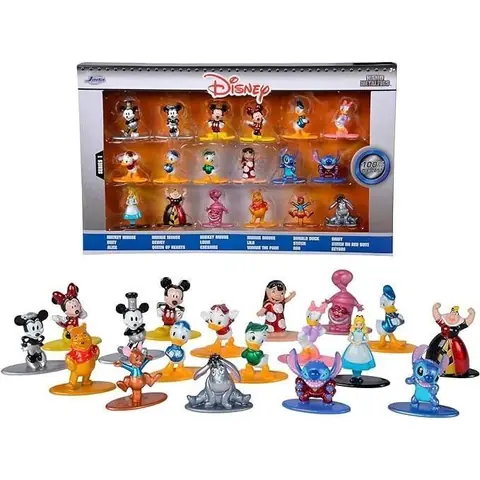 Figurine Disney 4 cm en métal 18 pièces JADA