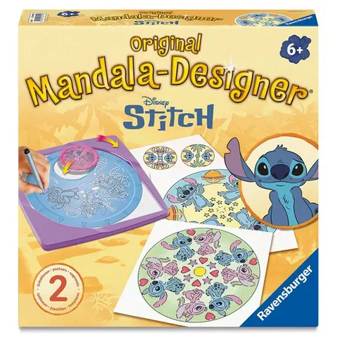 Ravensburger – Mandala Designer – Stitch – Dessin – Loisir créatif – Pochoirs – Disney – Dès 6 ans – 12028015
