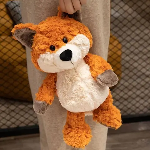 Peluche Renard Roux Doux Moelleux 35cm Qualite Premium - Cadeau Adulte Adolescent Enfant Bébé Doudou Poupée Jouet