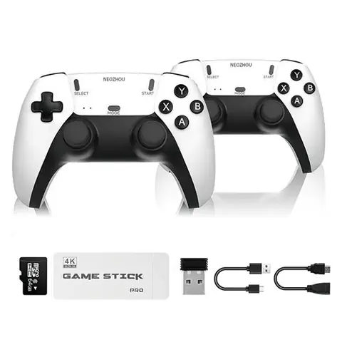 Console de Jeux Rétro NEOZHOU 4K HDMI, 20000+ Jeux Préchargés, 2 Manettes Sans Fil, Plug & Play