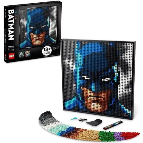 LEGO® 31205 ART La Collection Batman De Jim Lee, Avec le Joker ou Harley Quinn, Décoration Murale Pour Adulte, Idée de Cadeau