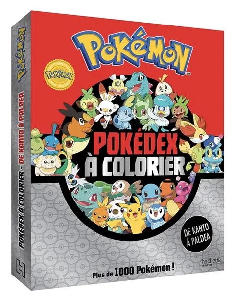 Pokémon - Pokedex à colorier de Kanto à Paldea Livre de coloriages - Hachette Jeunesse