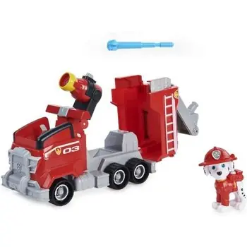 PAT PATROUILLE LE FILM - CAMION POMPIER MARCUS PAT PATROUILLE - 6060435 - Véhicule Secours Avec fonction Transformation et Figurine