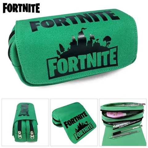 Trousse à crayon Fortnite Vert 21x11x7cm