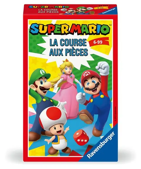 Jeu classique Ravensburger Mini jeu Super mario La course aux pièces