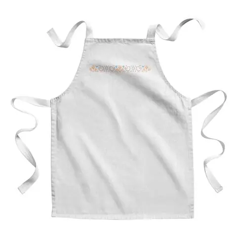 Fabulous Tablier Enfant Cuisine Poussin Imprimé Style Point de Croix - Qualité Premium 100% Coton