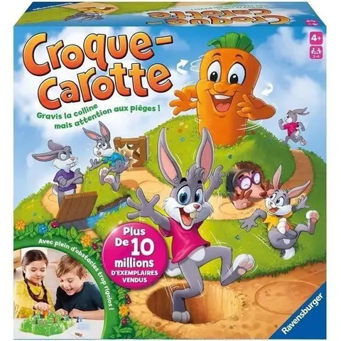 Croque Carotte  - Ravensburger - Jeu de parcours enfant - 2 à 4 joueurs - Dès 4 ans