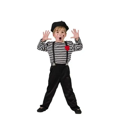 Déguisement - Mime - Enfant - 3 à 12 ans - Complet avec accessoires