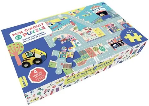 Grand Puzzle Auzou Mon circuit de voitures en puzzle