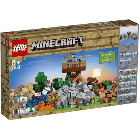 Jeu de construction - LEGO - Minecraft - La Boîte de Construction 2.0 - 717 pièces - A partir de 8 ans