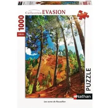 Puzzle 1000 pièces -  Les ocres de Roussillon - Nathan - Puzzle Adultes - Dès 12 ans