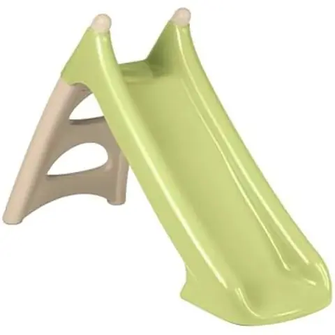 Smoby Life 7600820629 Toboggan Enfant XS Beige et Vert - Surface de Glissement 90 cm - Marches antidérapantes - Prise deau Cascade