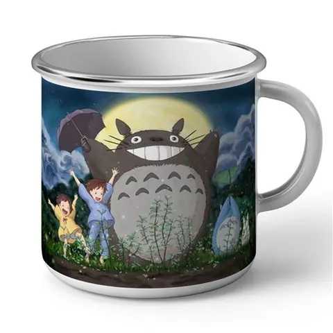 Fabulous Mug en métal émaille Mon Voisin Totoro Dessin Foret Miyazaki