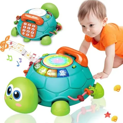 Jouet pour Bebe 1 an Jouet bébé de 6 à 12 Mois Cadeau bébé pour garçons 1 2 3 Ans avec lumières/Sons danimaux/numéro
