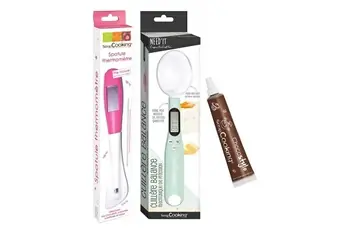 Spatule thermomètre et cuillère balance de cuisine + 1 Stylo chocolat -