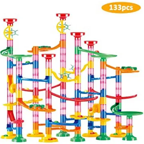 Circuit de Billes Stable pour Enfant - BUYBUYBUY SHOP - 133pcs - Jouet Educatif - Coloré